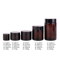 Eco friendly Amber 10ml 30ml 50ml glass cosmetics containers jars and packaging